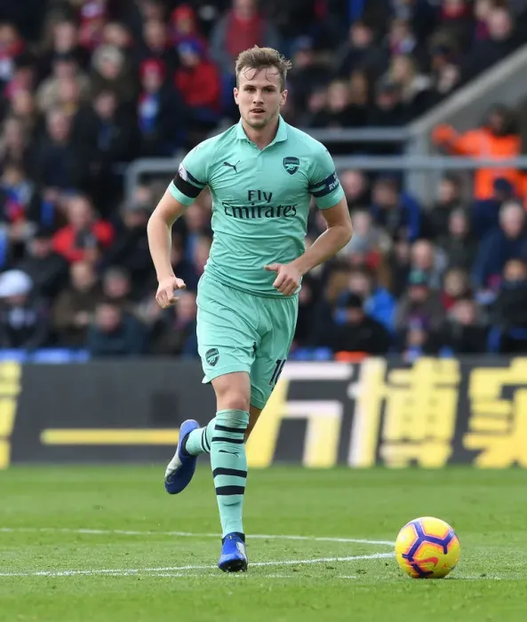 Framed Print : Rob Holding in Action: Crystal Palace vs Arsenal FC, Premier League 2018-19