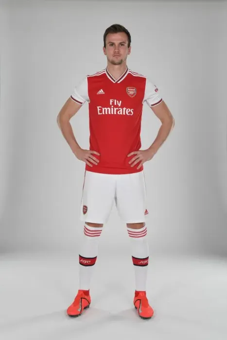 Framed Print : Rob Holding of Arsenal. Arsenal Training Ground