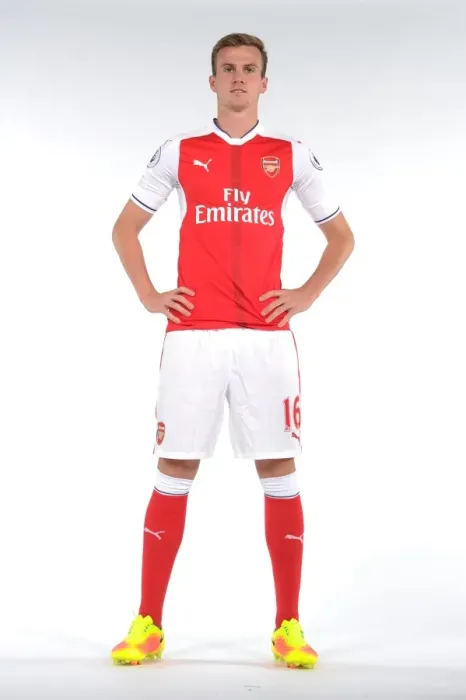 Framed Print : Rob Holding at Arsenal's 2016-17 First Team Photocall