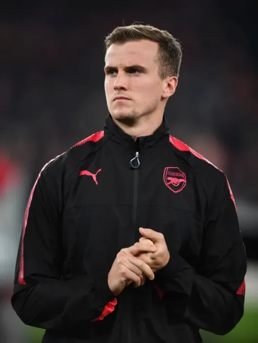 Framed Print : Rob Holding: Arsenal's Defensive Fortress Ahead of Red Star Belgrade Clash