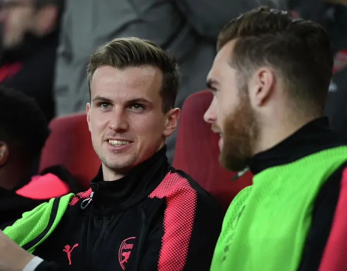 Framed Print : Rob Holding: Arsenal's Unyielding Defender in Europa League Quarterfinal vs CSKA Moscow Framed Print : Rob Holding: Arsenal's Unyielding Defender in Europa League Quarterfinal vs CSKA Moscow