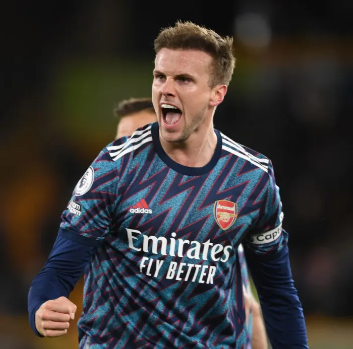 Framed Print : Rob Holding Celebrates Arsenal's Win at Wolverhampton Wanderers, Premier League 2021-22 Framed Print : Rob Holding Celebrates Arsenal's Win at Wolverhampton Wanderers, Premier League 2021-22