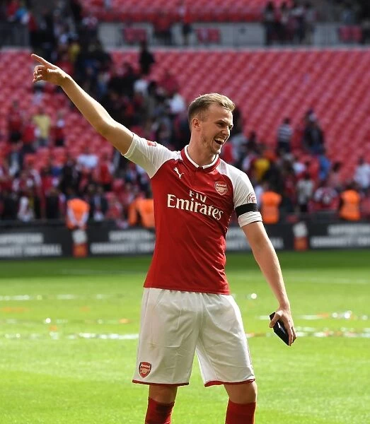 Rob Holding Reacts After Arsenal's FA Community Shield Loss to Chelsea (2017-18)