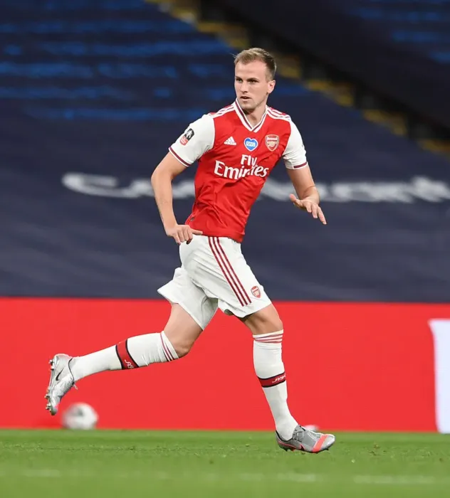 Framed Print : Rob Holding's Battle at Wembley: Arsenal vs Manchester City FA Cup Semi-Final Framed Print : Rob Holding's Battle at Wembley: Arsenal vs Manchester City FA Cup Semi-Final