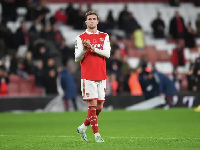 Framed Print : Rob Holding's Emotional Celebration: Arsenal's Carabao Cup Victory Over Brighton & Hove Albion