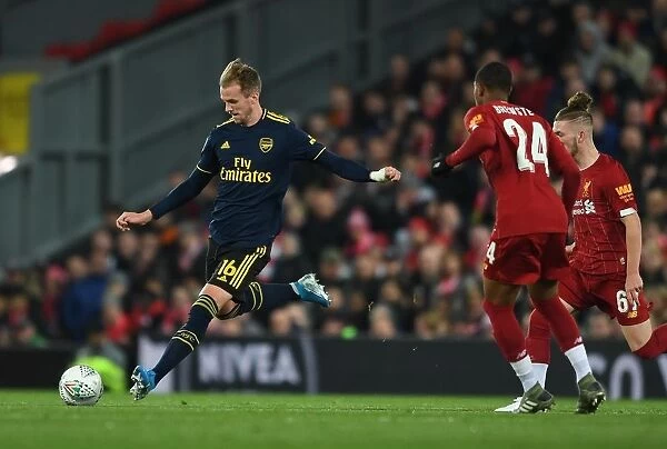 Rob Holding's Heroic Defensive Performance: Arsenal's Carabao Cup Battle at Anfield vs. Liverpool