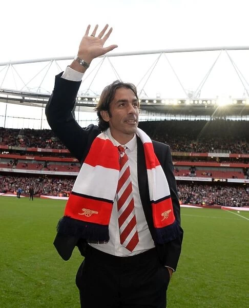 Robert Pires Returns: Arsenal Legends Reunite at Emirates during Arsenal v Norwich City, Premier League