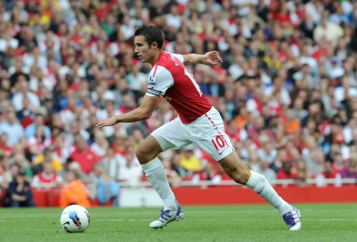 Framed Print : Robin van Perise (Arsenal). Arsenal 1: 0 Swansea City. Barclays Premier League