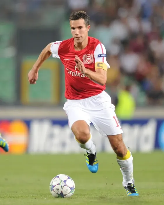 Framed Print : Robin van Persie in Action: Arsenal vs. Udinese, UEFA Champions League Play-Off, 2011 Framed Print : Robin van Persie in Action: Arsenal vs. Udinese, UEFA Champions League Play-Off, 2011