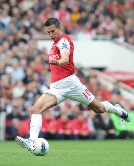 Framed Print : Robin van Persie in Action: Arsenal vs. Sunderland, Premier League 2011-12