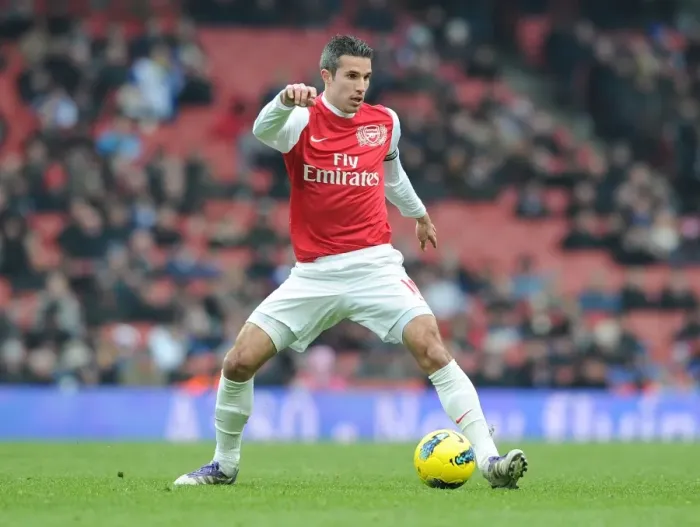 Framed Print : Robin van Persie in Action: Arsenal vs. Blackburn Rovers, Premier League 2011-12 Framed Print : Robin van Persie in Action: Arsenal vs. Blackburn Rovers, Premier League 2011-12