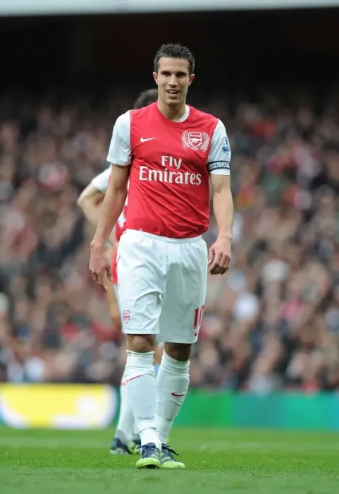 Framed Print : Robin van Persie in Action: Arsenal vs. Manchester City, Premier League 2011-12 Framed Print : Robin van Persie in Action: Arsenal vs. Manchester City, Premier League 2011-12