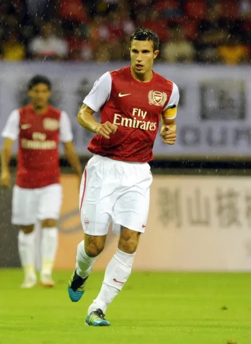 Framed Print : Robin van Persie in Action: Arsenal vs Hangzhou Greentown, China, 2011