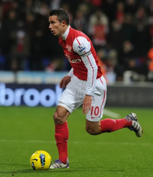 Framed Print : Robin van Persie in Action: Bolton Wanderers vs. Arsenal, Premier League 2011-12
