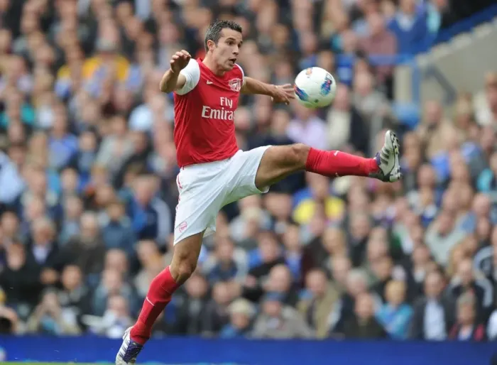 Framed Print : Robin van Persie in Action: Chelsea vs. Arsenal, Premier League 2011-12 Framed Print : Robin van Persie in Action: Chelsea vs. Arsenal, Premier League 2011-12