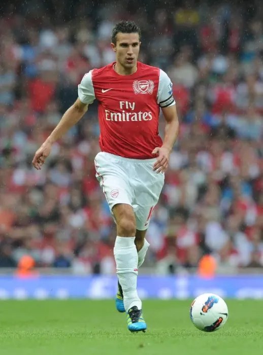 Framed Print : Robin van Persie: In Action Against Liverpool, Arsenal Premier League 2011-2012