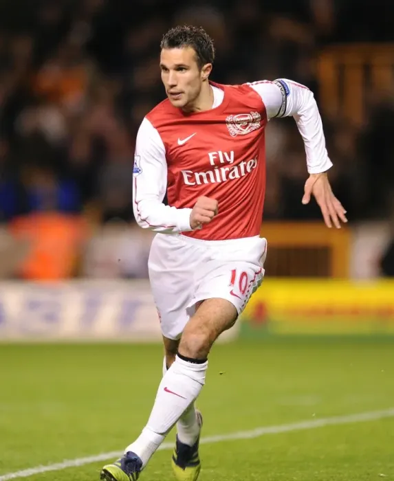 Framed Print : Robin van Persie in Action: Wolverhampton Wanderers vs. Arsenal, Premier League 2011-12 Framed Print : Robin van Persie in Action: Wolverhampton Wanderers vs. Arsenal, Premier League 2011-12