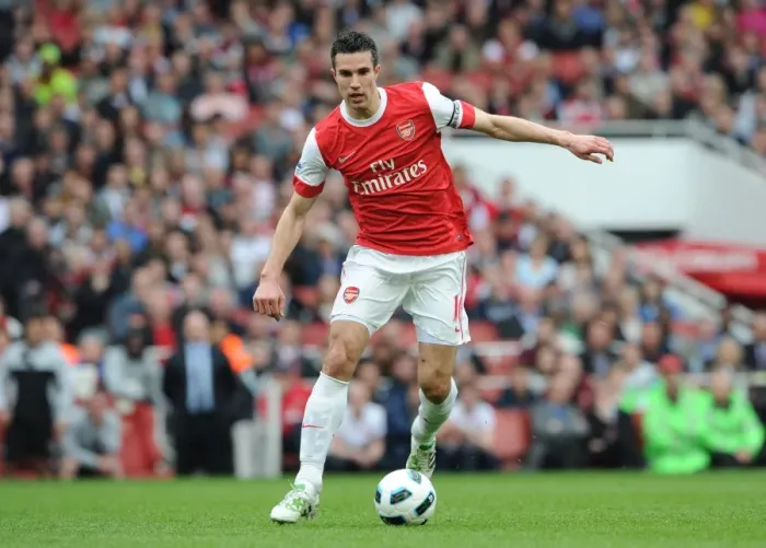 Framed Print : Robin van Persie (Arsenal). Arsenal 0: 0 Blackburn Rovers. Barclays Premier League