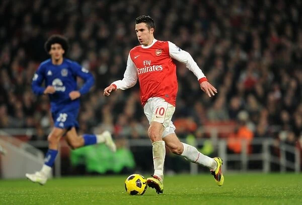 Robin van Persie (Arsenal). Arsenal 2: 1 Everton. Barclays Premier League