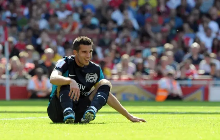 Framed Print : Robin van Persie (Arsenal). Arsenal 2: 2 Boca Juniors. Emirates Cup Day 1 Framed Print : Robin van Persie (Arsenal). Arsenal 2: 2 Boca Juniors. Emirates Cup Day 1