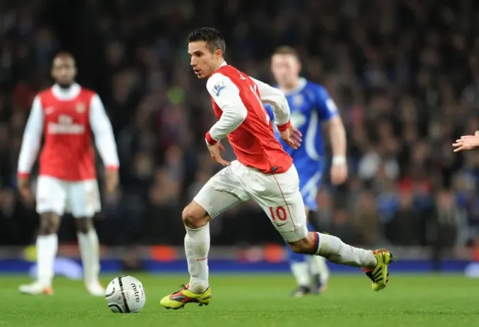 Framed Print : Robin van Persie (Arsenal). Arsenal 3: 0 Ipswich Town. Carling Cup, semi final 2nd leg Framed Print : Robin van Persie (Arsenal). Arsenal 3: 0 Ipswich Town. Carling Cup, semi final 2nd leg
