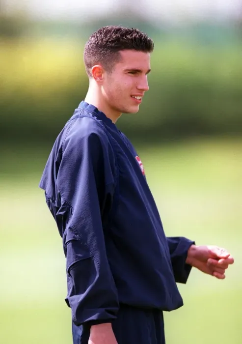 Framed Print : Robin van Persie at Arsenal Training Ground, 2004 Framed Print : Robin van Persie at Arsenal Training Ground, 2004