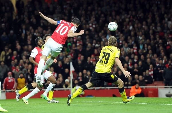 Robin van Persie Scores First Goal: Arsenal 2-0 Borussia Dortmund, UEFA Champions League 2011-12