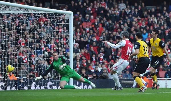 Robin van Persie Scores First Goal: Arsenal vs. Blackburn Rovers, Premier League 2011-12