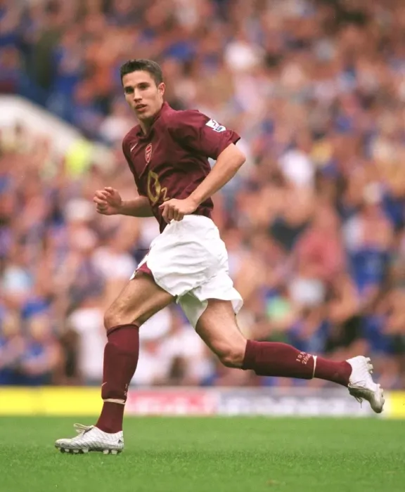 Framed Print : Robin van Persie Scores the Winner: Arsenal 1-0 Chelsea, FA Premier League, Stamford Bridge, 2005
