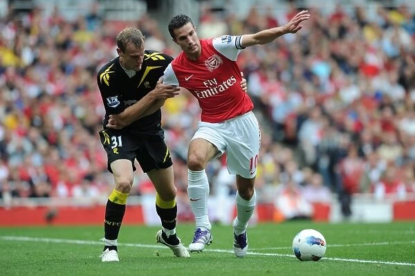 Robin van Persie vs. David Wheater: Arsenal vs. Bolton Wanderers, 2011-12 Premier League