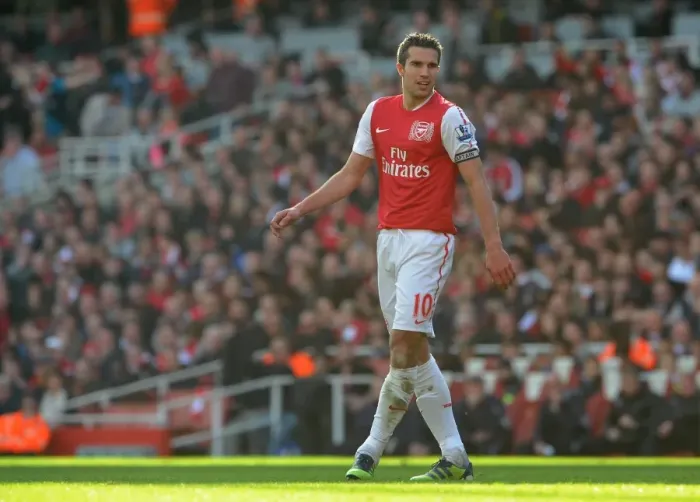 Framed Print : Robin van Persie vs. Tottenham: The Intense 2011-12 Arsenal-Tottenham Rivalry