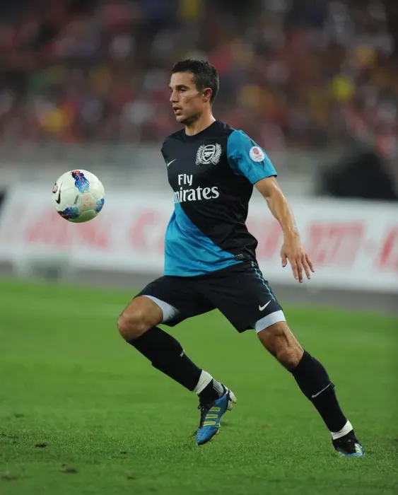 Framed Print : Robin van Persie's Brilliant Performance: Arsenal Crushes Malaysia XI 4-0 at Bukit Jalil Stadium