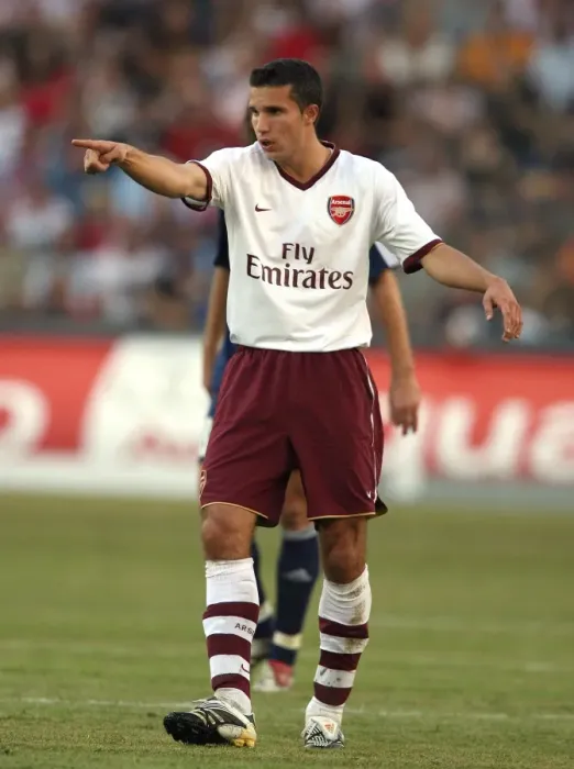 Framed Print : Robin van Persie's Debut: Arsenal's Thrilling 1-0 Win Over Salzburg, 2007