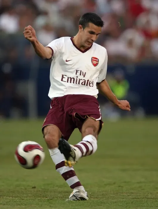Framed Print : Robin van Persie's Debut Goal: Arsenal 1-0 Salzburg (Pre-Season Friendly, 2007)