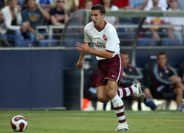 Framed Print : Robin van Persie's Debut Goal: Arsenal's 1-0 Win Over Salzburg in Pre-Season Friendly, 2007 Framed Print : Robin van Persie's Debut Goal: Arsenal's 1-0 Win Over Salzburg in Pre-Season Friendly, 2007