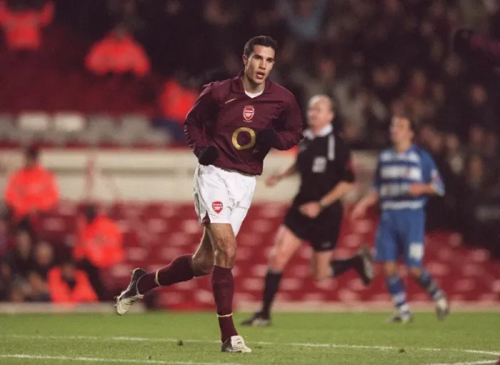 Framed Print : Robin van Persie's Double: Arsenal's 3-0 Carling Cup Victory over Reading, Highbury, 2005 Framed Print : Robin van Persie's Double: Arsenal's 3-0 Carling Cup Victory over Reading, Highbury, 2005