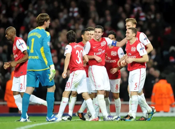 Framed Print : Robin van Persie's Double: Arsenal's Triumph over Borussia Dortmund in the UEFA Champions League (November 23, 2011) Framed Print : Robin van Persie's Double: Arsenal's Triumph over Borussia Dortmund in the UEFA Champions League (November 23, 2011)