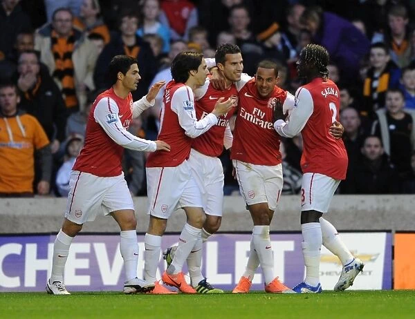 Robin van Persie's Strike: Arsenal's Dominant 3-0 Win Over Wolverhampton Wanderers in the Premier League