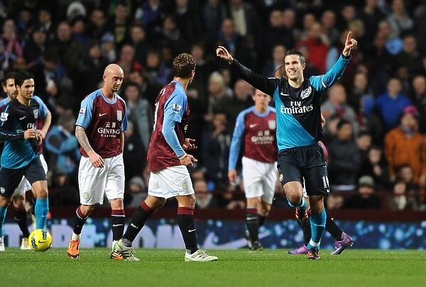 Robin van Persie's Strike: Aston Villa vs. Arsenal, Premier League 2011-12