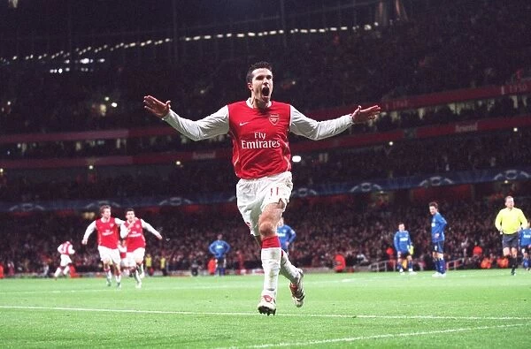 Robin van Persie's Thriller: Arsenal's Historic Goal in Arsenal's 3-1 UEFA Champions League Victory over Hamburg (November 2006)