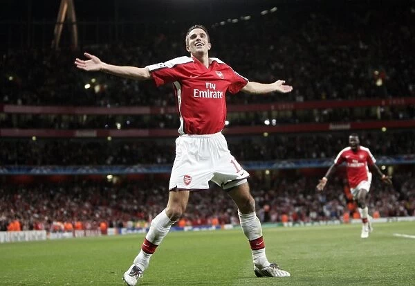 Robin van Persie's Thrilling Goal: Arsenal's 2-0 Lead in Champions League vs. Olympiacos