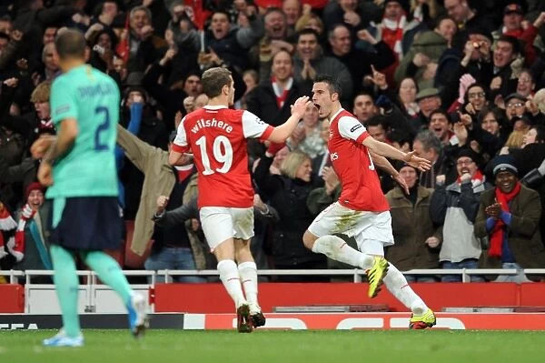 Robin van Persie's Thrilling Goal: Arsenal Takes the Lead Against Barcelona in Champions League