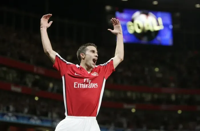Framed Print : Robin van Persie's Thrilling Goal: Arsenal's 2-0 Lead in Champions League vs. Olympiacos Framed Print : Robin van Persie's Thrilling Goal: Arsenal's 2-0 Lead in Champions League vs. Olympiacos