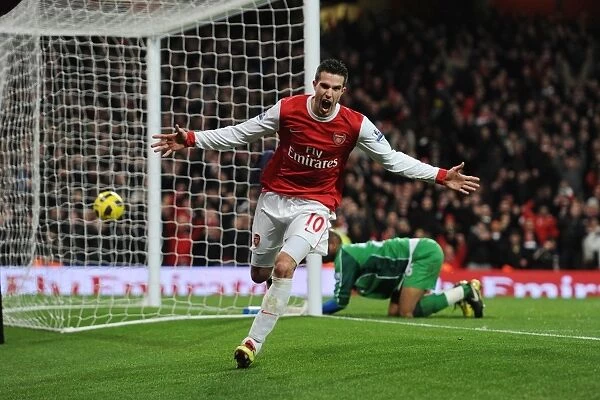 Robin van Persie's Triumph: Arsenal's Thrilling 3-0 Victory Over Wigan Athletic (Barclays Premier League, 2011)