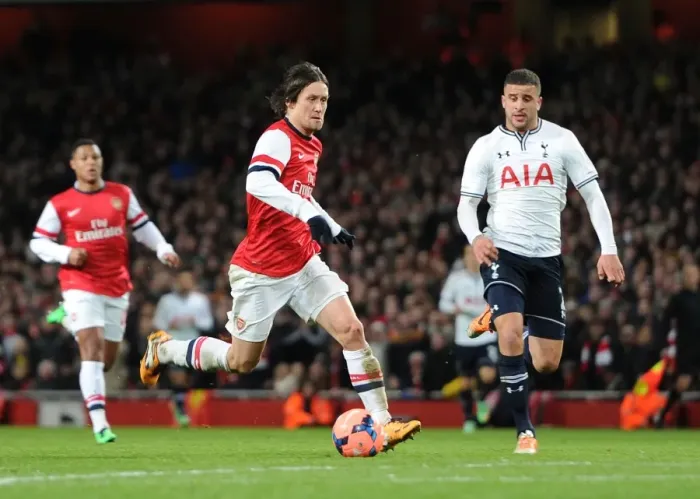 Framed Print : Rosicky Stuns Walker: FA Cup Drama as Arsenal Edge Past Tottenham (2013-14) Framed Print : Rosicky Stuns Walker: FA Cup Drama as Arsenal Edge Past Tottenham (2013-14)