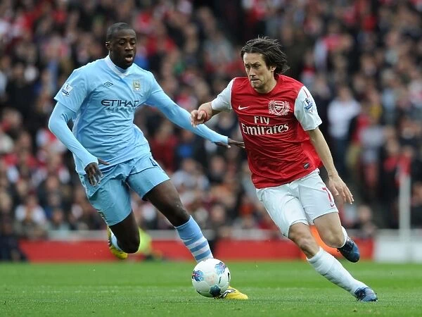 Rosicky vs. Toure: Clash of Midfield Titans - Arsenal v Manchester City, Premier League, 2011-12