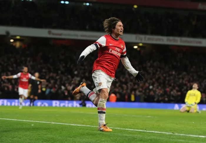 Framed Print : Rosicky's Double: Arsenal Triumphs Over Tottenham in FA Cup Third Round Thriller