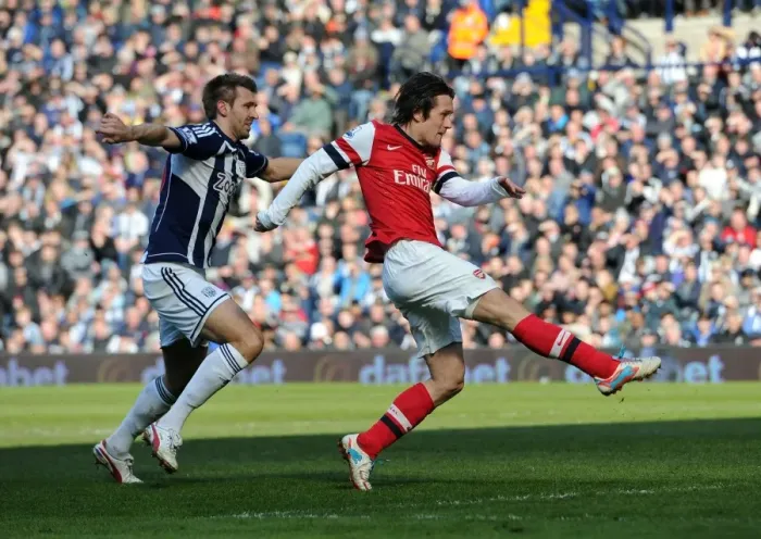 Framed Print : Rosicky's Dramatic Goal Past McAuley: A Pivotal Moment in the 2012-13 Arsenal-West Brom Clash Framed Print : Rosicky's Dramatic Goal Past McAuley: A Pivotal Moment in the 2012-13 Arsenal-West Brom Clash
