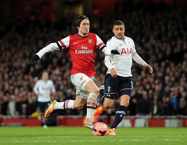 Rosicky's Stunner: Arsenal's FA Cup Victory Over Tottenham (2013-14) - The Unforgettable Goal Under Pressure from Kyle Walker