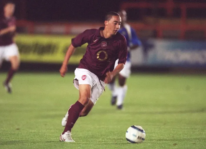 Framed Print : Ryan Smith (Arsenal). Arsenal Reserves 5: 3 Portsmouth Reserves